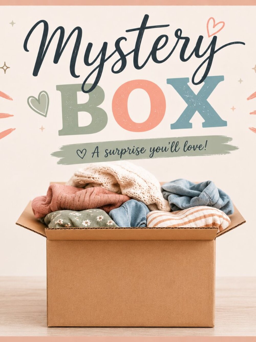Mystery Box of Children's Clothing/Accessories, Swim Diapers, Babies and Toddler
